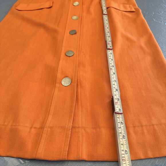 80s Fred Rothschild Orange Dress Fits M-L Western Screen Costume Hollywood - Picture 8 of 16